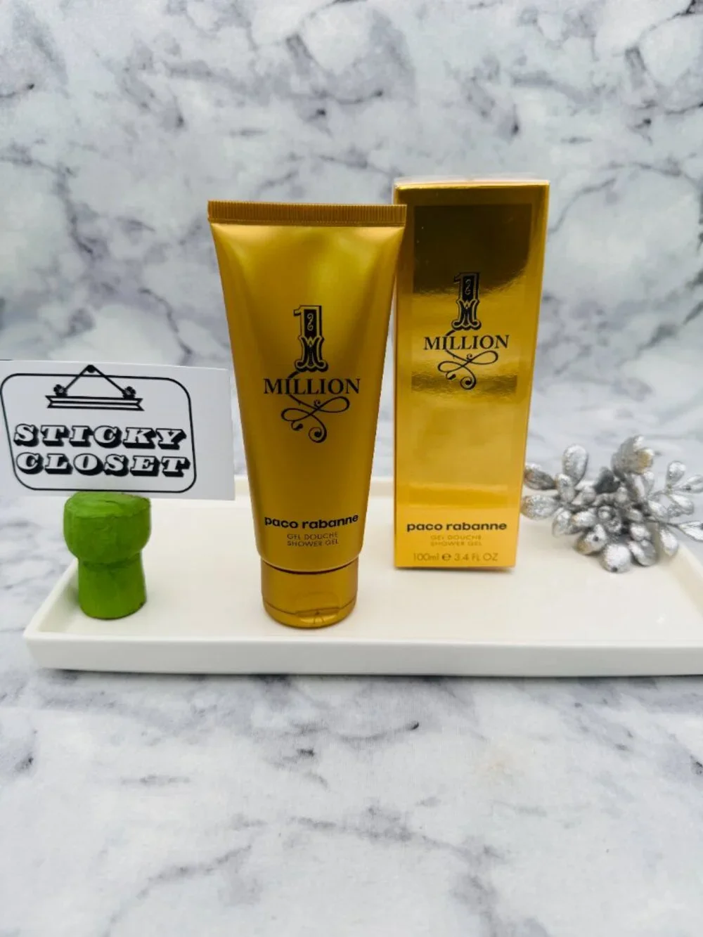 Paco Rabanne 1 Million Shower Gel,Oriental Spicy Tonka-Full100ml,3.4oz-BOXED-NEW